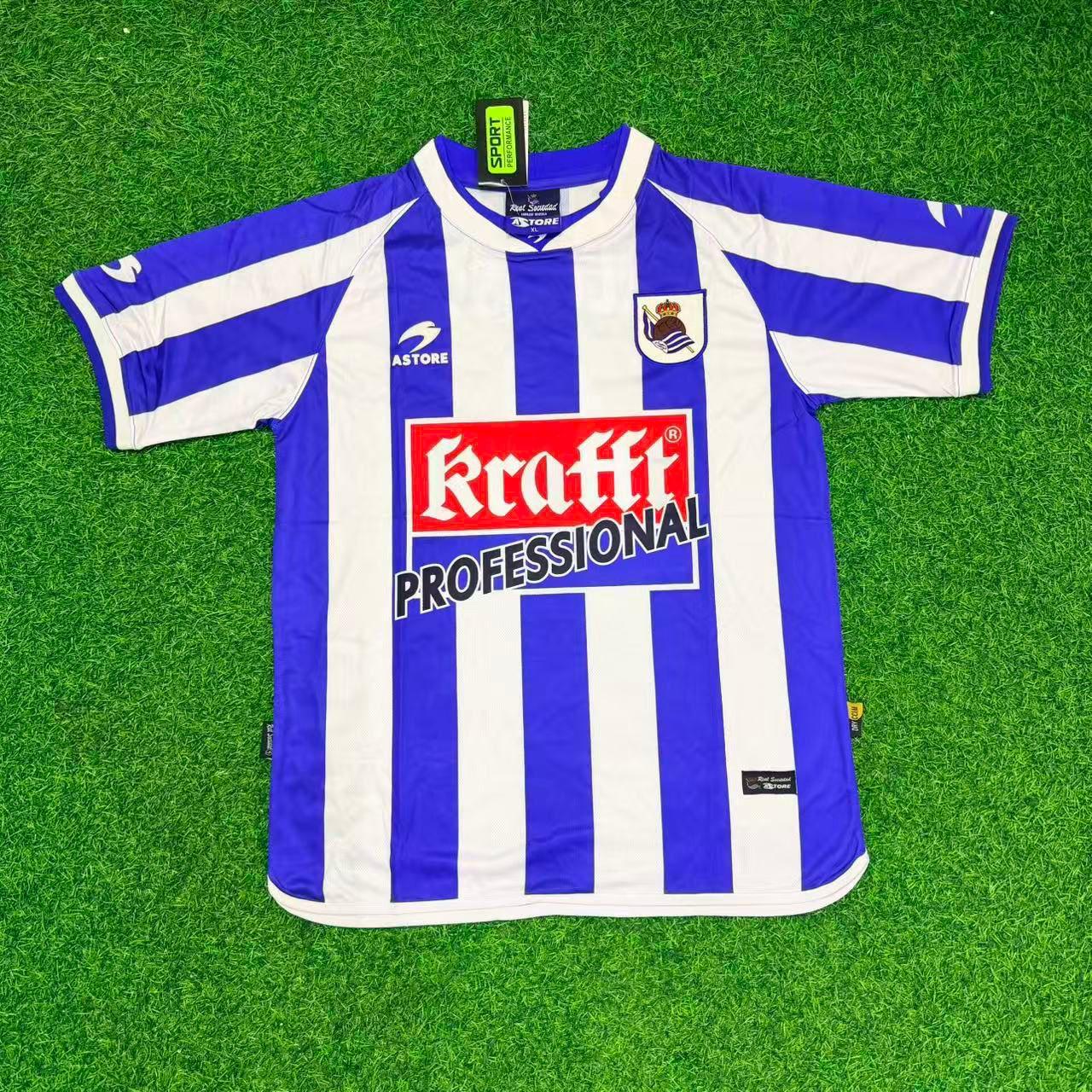 Javi de Pedro Real Sociedad 2002/2003 Retro Football Jersey