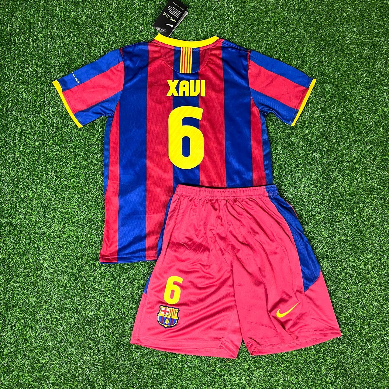 Xavi Hernandez Barcelona 2010/11 Kinder Trikot