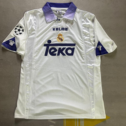 Guti Hernandez 14- Real Madrid 1998-1999 Season Retro Vintage Jersey Soccer Shirt