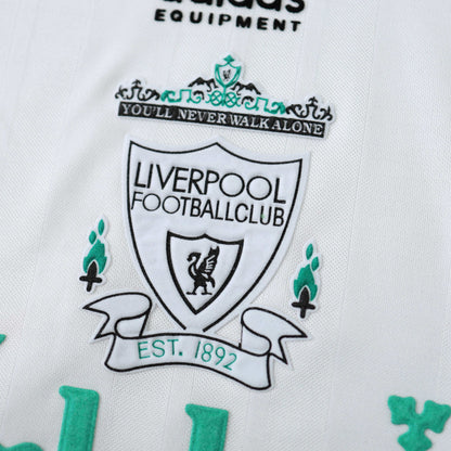Liverpool 1993-1995 Season Away White Retro Football Jersey Trikot Maillot