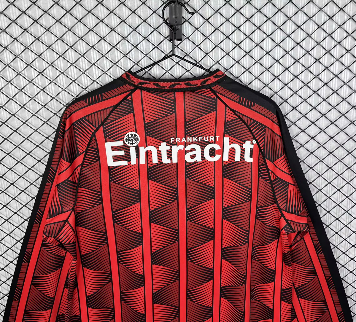 Eintracht Frankfurt 1995/96 Saison Langarm Heim Retro Trikot