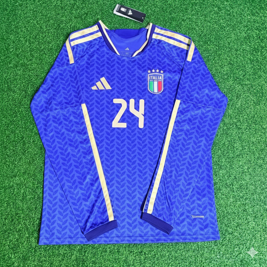 Andrea Cambiaso 24 - Italie Coupe du Monde 2026 Maillot de Foot Manches Longues