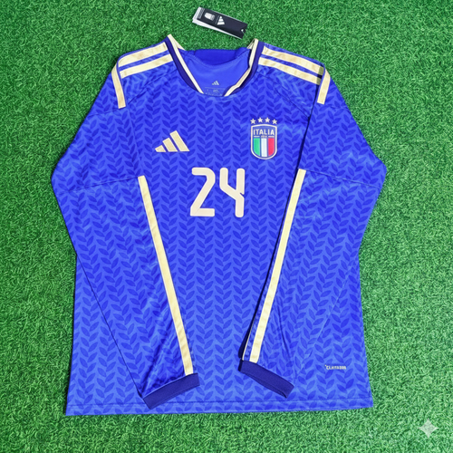 Andrea Cambiaso 24- Italy 2026 World Cup Long Sleeve Football Jersey