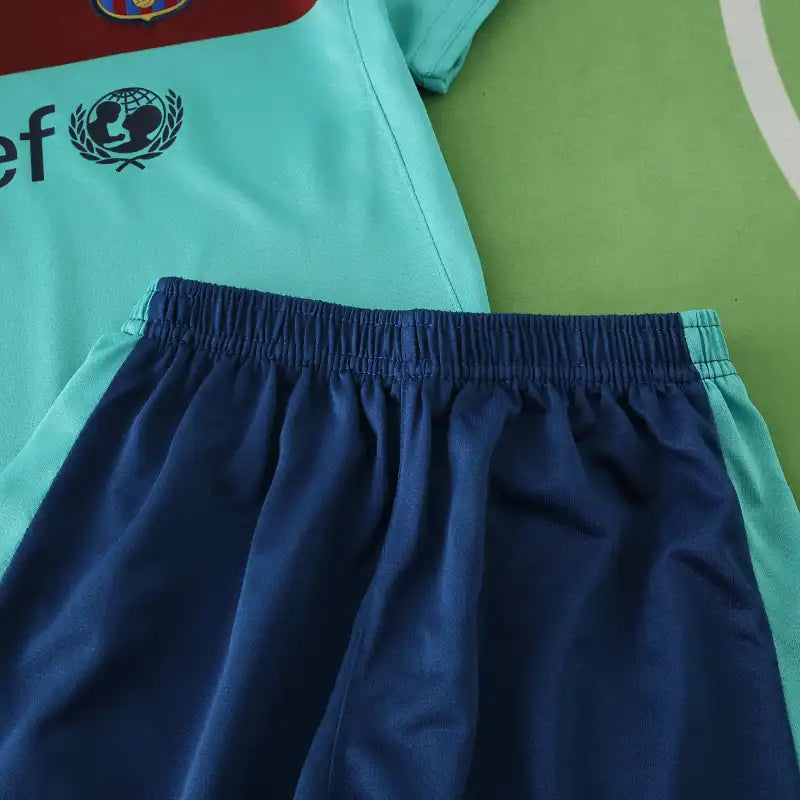 FC Barcelona 2010/11 Auswärts Retro Kinder Trikot Maillot Enfant Fußballtrikot