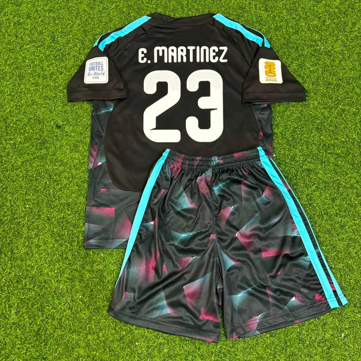 Maillot de Football Emiliano Martinez Gardien Argentine Coupe du Monde 2026 pour Enfants