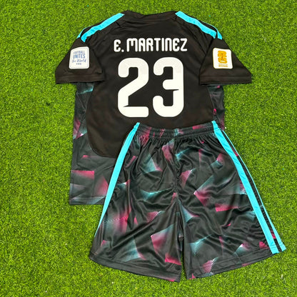Maillot de Football Emiliano Martinez Gardien Argentine Coupe du Monde 2026 pour Enfants