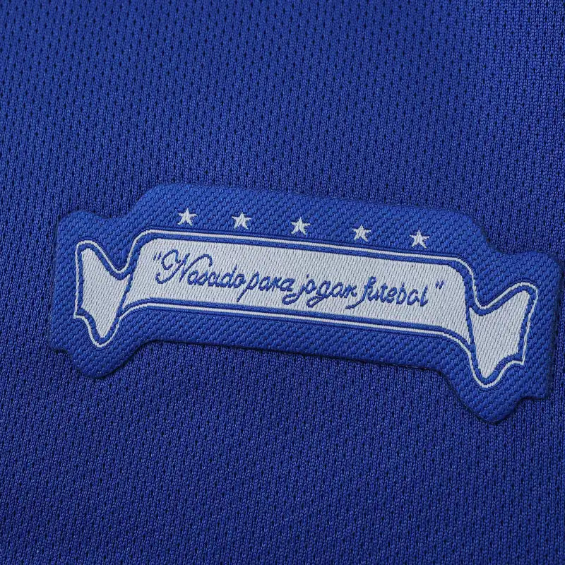 Brazil 2006 Season Away Blue Retro Jersey Trikot Soccer Shirt