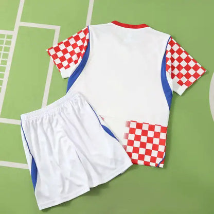 Kroatien 2026 WM Kinder Fußball Trikot Set Weiß