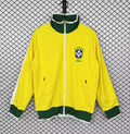 Brazil 2010/2011 Yellow Retro Windbreaker Jacket