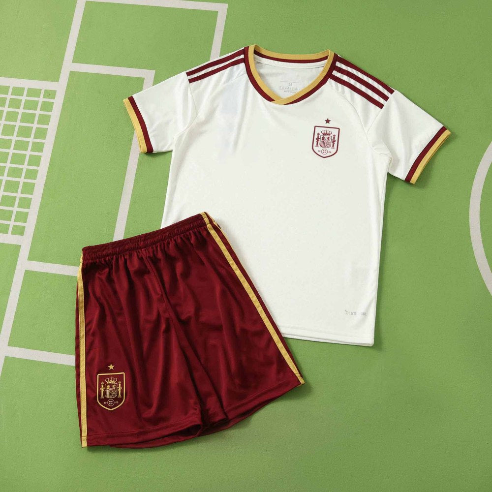 Spain 2026 World Cup Away Kids Kit Football Jersey