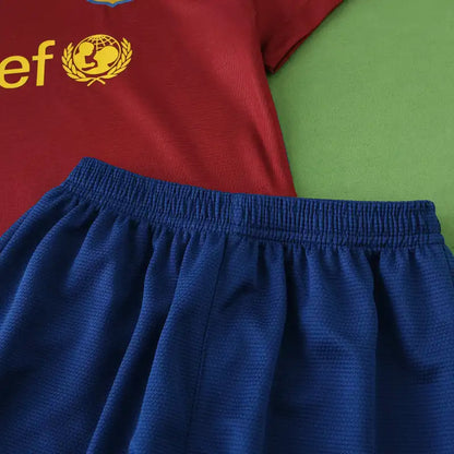 Barcelona 2009 Final Home Retro Kids Kit Jersey KinderTrikot Maillot Enfant Soccer Shirt