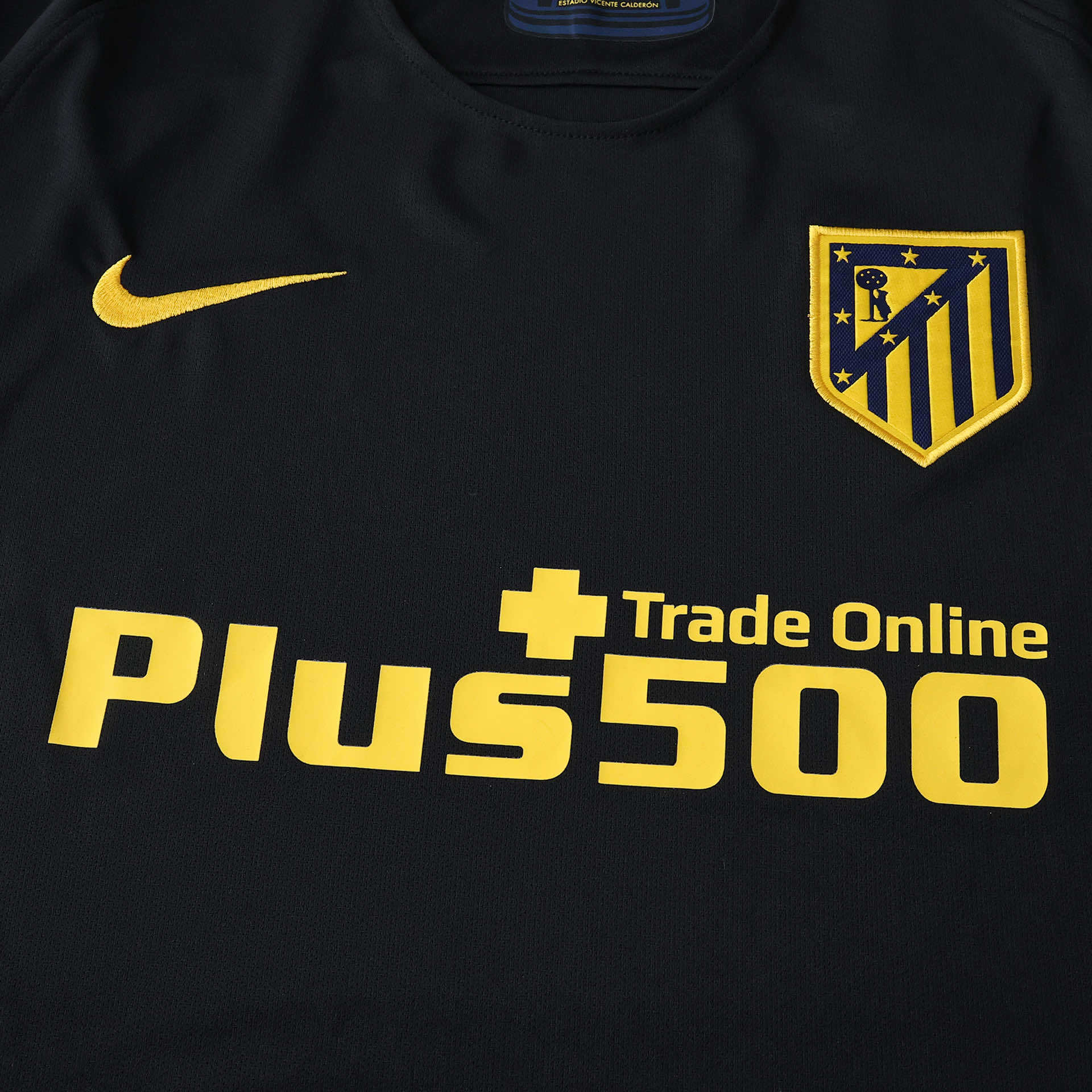 Atlético de Madrid 2016-2017 Season Away Retro Black Football Jersey Trikot Maillot