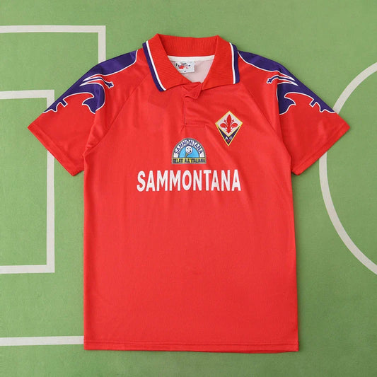 ACF Fiorentina Saison 95/96 Rot Drittes Retro-Trikot Fußballtrikot