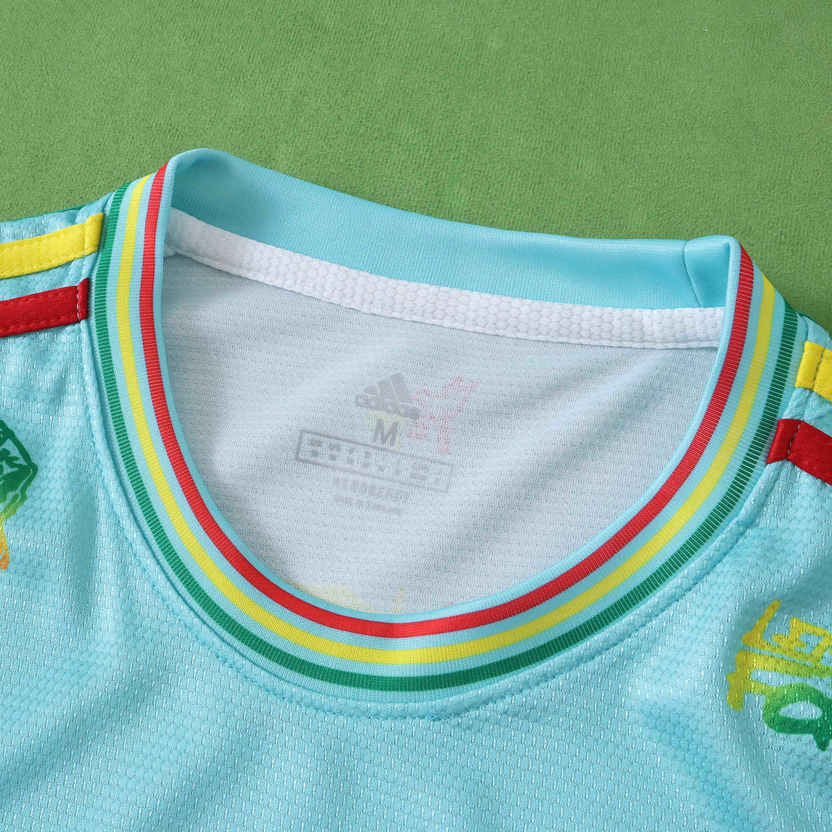 Bob Marley Special Edition Commemorative Cyan Retro Jersey Maillot