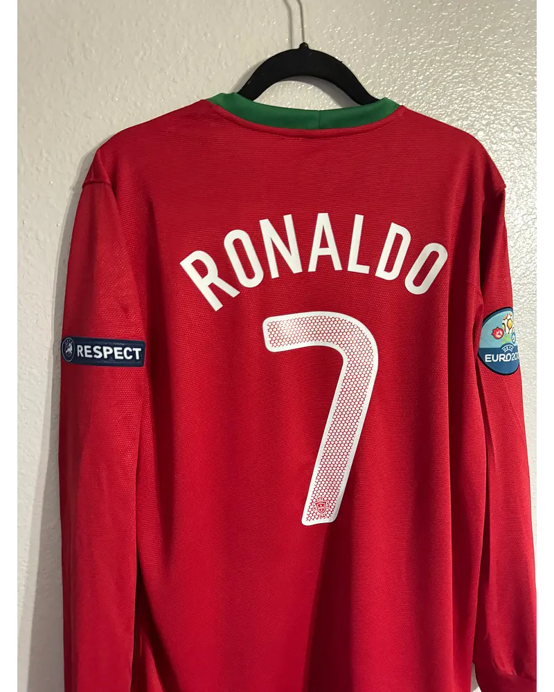 Cristiano Ronaldo Portugal EURO 2012 Long Sleeve Retro Football Jersey