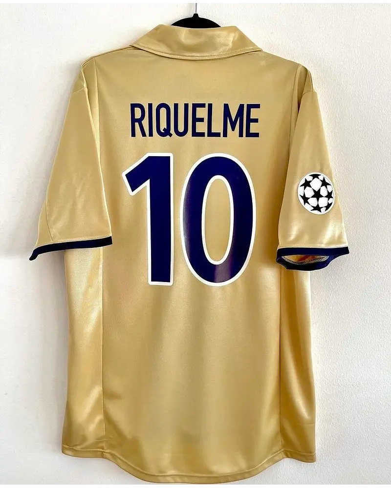 Juan Roman Riquelme Barcelona 2001 2002 Season Retro Jersey Maillot Trikot Maglia Soccer Shirt