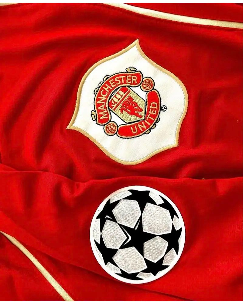 Cristiano Ronaldo #7 Manchester United 2006 2007 Red Golden Jersey Trikot