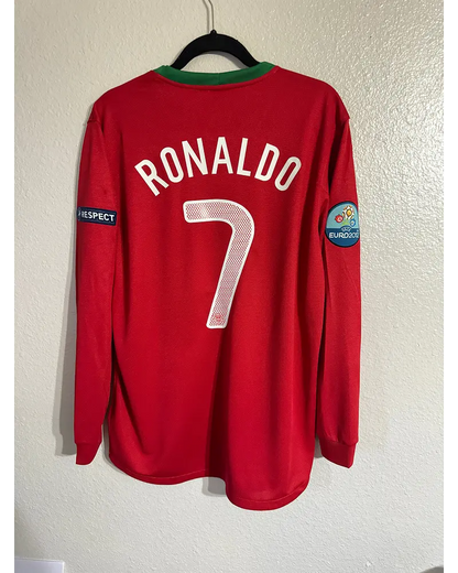 Cristiano Ronaldo Portugal EURO 2012 Long Sleeve Retro Football Jersey