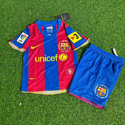 Yaya Touré 24 - Barcelona 2007/2008 Retro-KINDER-Fußballtrikot