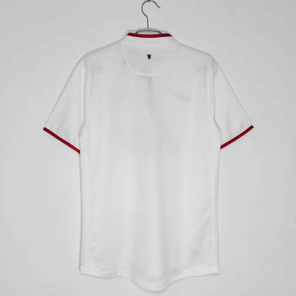 Manchester United  2012-2013  Weißes Auswärtstrikot Schwarze Retro-Fan-Version