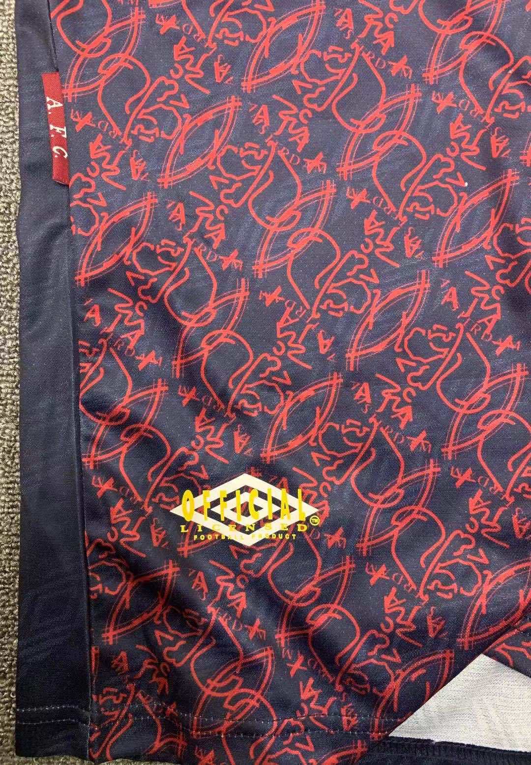 AFC Ajax 1994-1995 Season Away Long Sleeve Retro Football Jersey Trikot Maillot