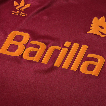 A.S Roma 1992-1993 Season Red Retro Home Football Jersey Trikot Maillot