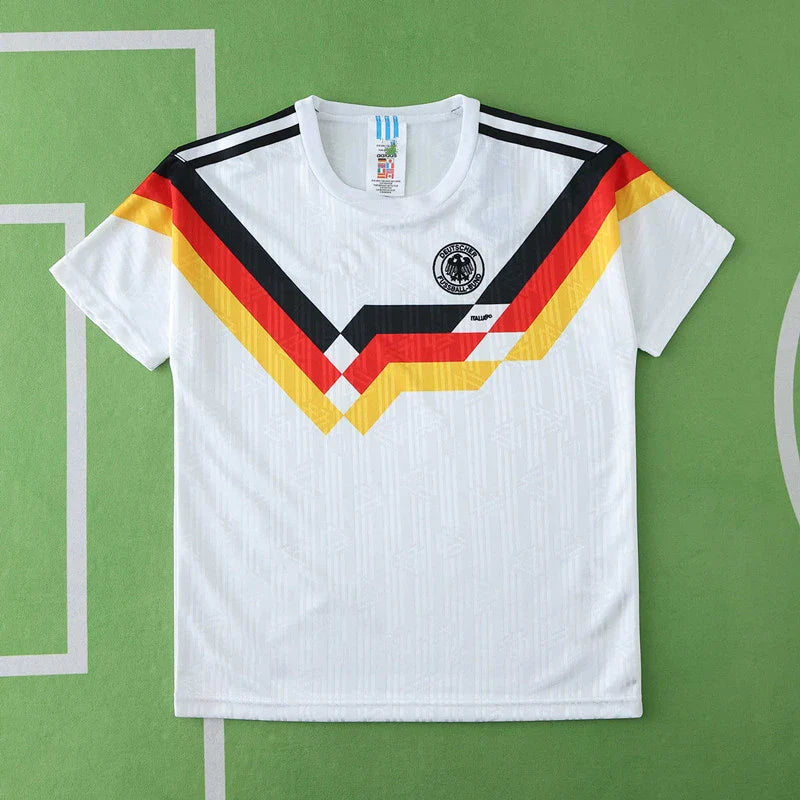 Allemagne Deutschland 1990 Domicile Rétro Kit Enfant Maillot Enfants Maillot de Football