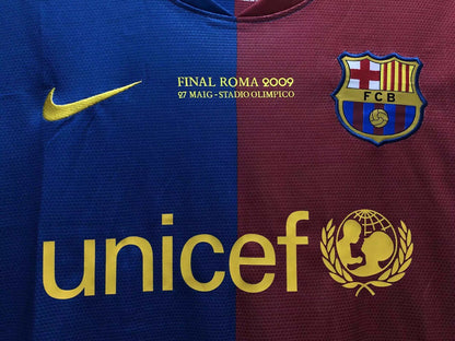FC Barcelona 2008-2009 Season Home Champions League Final Retro Football Jersey Trikot Maillot (Copy)