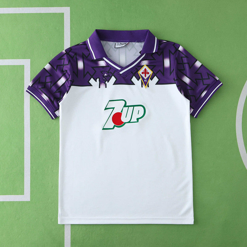 Fiorentina 1992/1993 Away Kids Retro Football Jersey Trikot Maillot