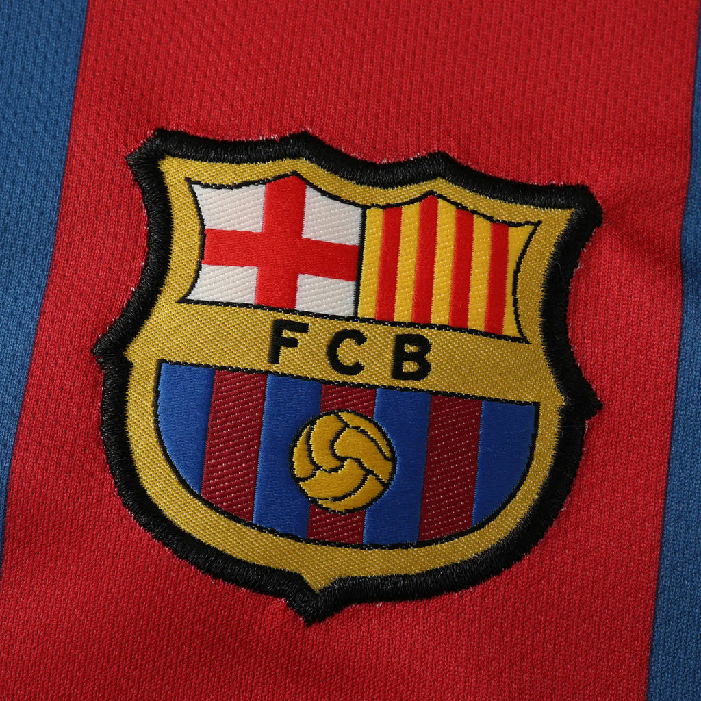 Lionel Messi Barcelona 2011 London Finale Retro-Fußballtrikot-Set für Kinder