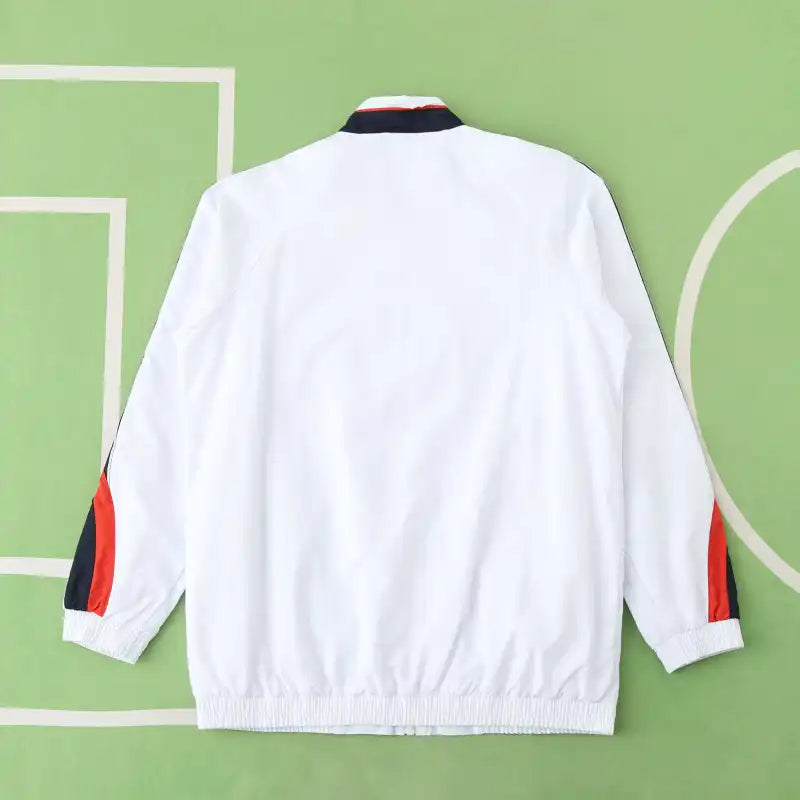 England White Retro Windbreaker Jacket – | Windbreaker Jacke | Coupe-Vent Fußballtrikot