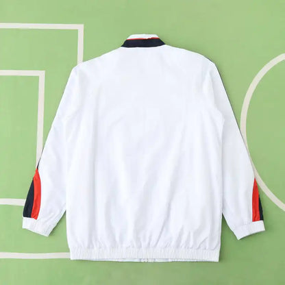 England White Retro Windbreaker Jacket – | Windbreaker Jacke | Coupe-Vent Fußballtrikot