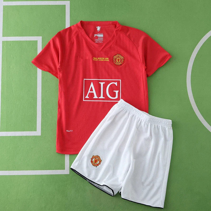 Maillot Enfant Rétro Domicile Manchester United 2007/08