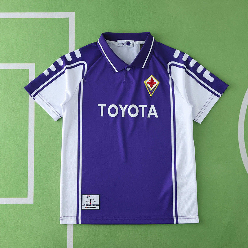 Fiorentina 1999/2000 Home Kids Retro Football Jersey Trikot Maillot