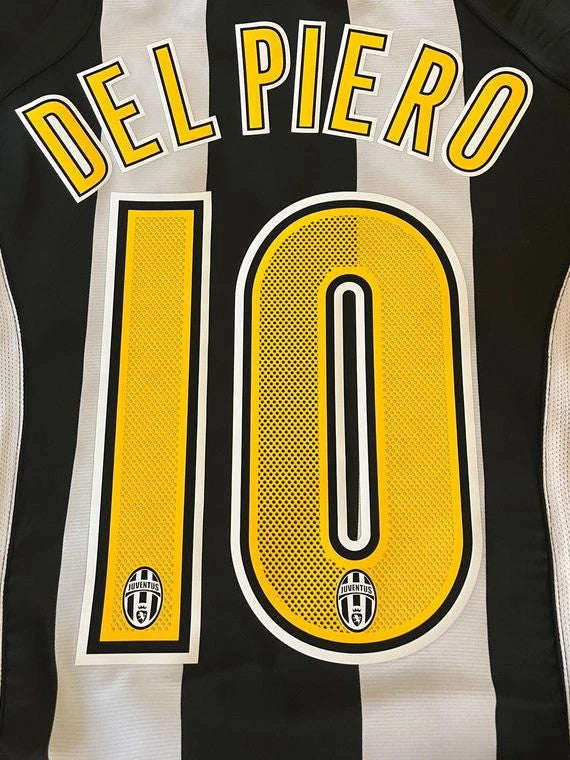 Alessandro Del Piero Juventus 2004-2005 White & Black Retro Jersey | Kit | Trikot | Maillot Soccer Shirt