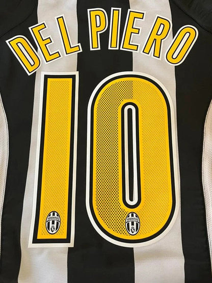 Alessandro Del Piero Juventus 2004-2005 White & Black Retro Jersey | Kit | Trikot | Maillot Soccer Shirt