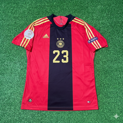 Germany 2008 EURO Away Red Retro Football Jersey – Mario Gomez