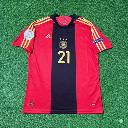 Maillot de football rétro Allemagne 2008 EURO Extérieur Rouge – Christoph Metzelder