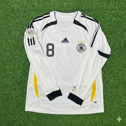 Mesut Özil Germany World Cup Long Sleeve White Retro Football Jersey