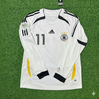 Marco Reus Germany World Cup Long Sleeve White Retro Football Jersey