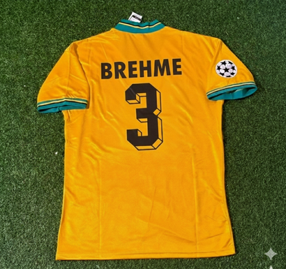 Bayern Munich Yellow Retro Football Jersey – Andreas Brehme