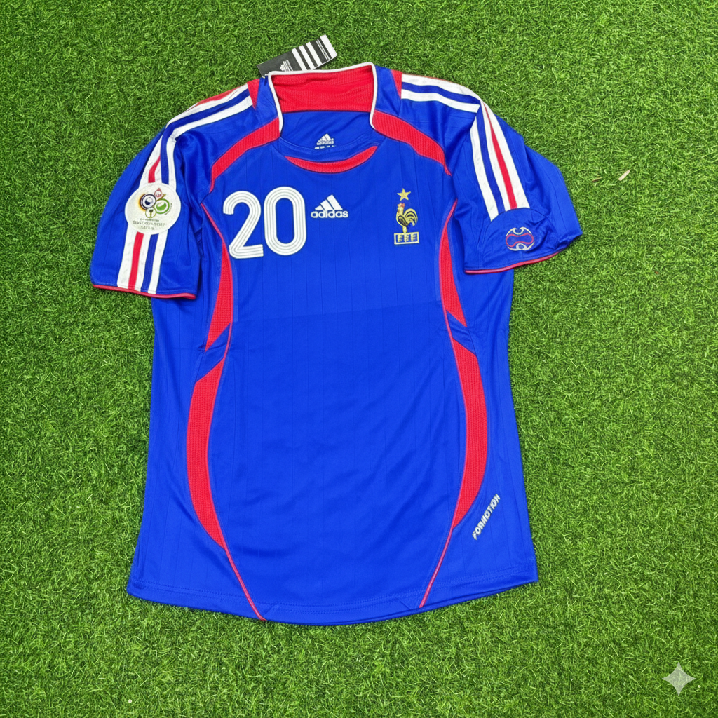 David Trezeguet France 2006 World Cup Blue Retro Kit – | Trikot | Maillot Fußballtrikot