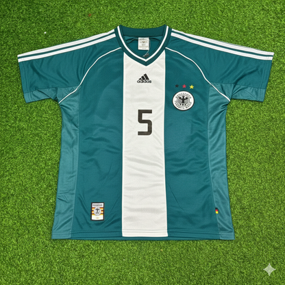 Thomas Helmer Germany 1998 World Cup Away Retro Football Jersey