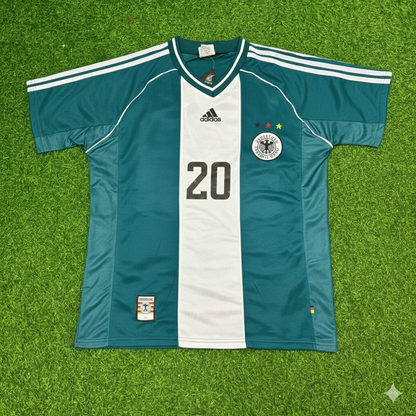 Oliver Bierhoff Germany 1998 World Cup Away Retro Football Jersey
