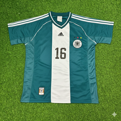 Dietmar Hamann Germany 1998 World Cup Away Retro Football Jersey