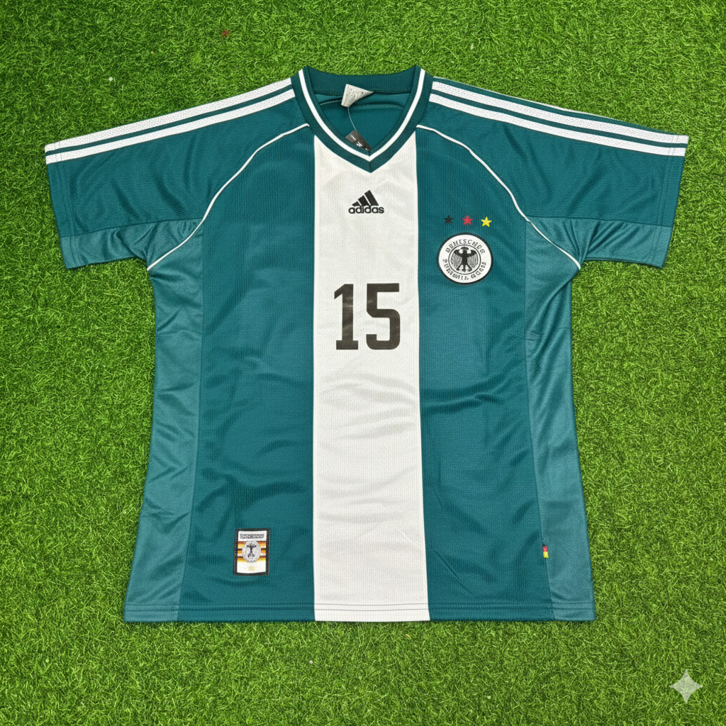 Steffen Freund Germany 1998 World Cup Away Retro Football Jersey