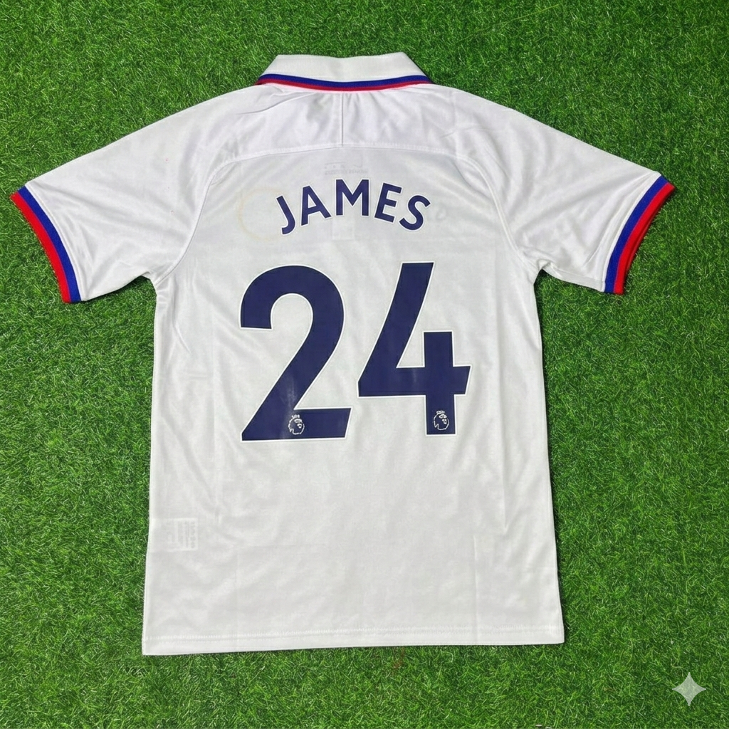 Reece James Chelsea 2019/2020 White Retro Football Jersey Kit