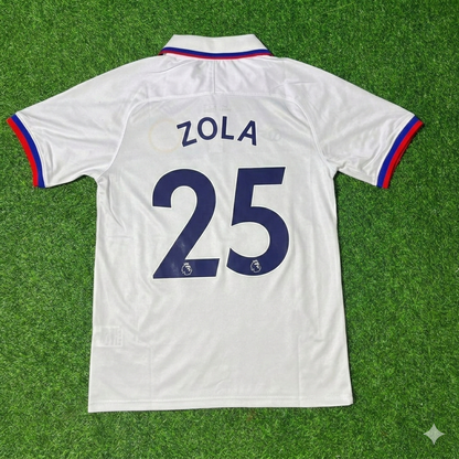 Gianfranco Zola Chelsea Weißes Retro-Fußballtrikot-Set