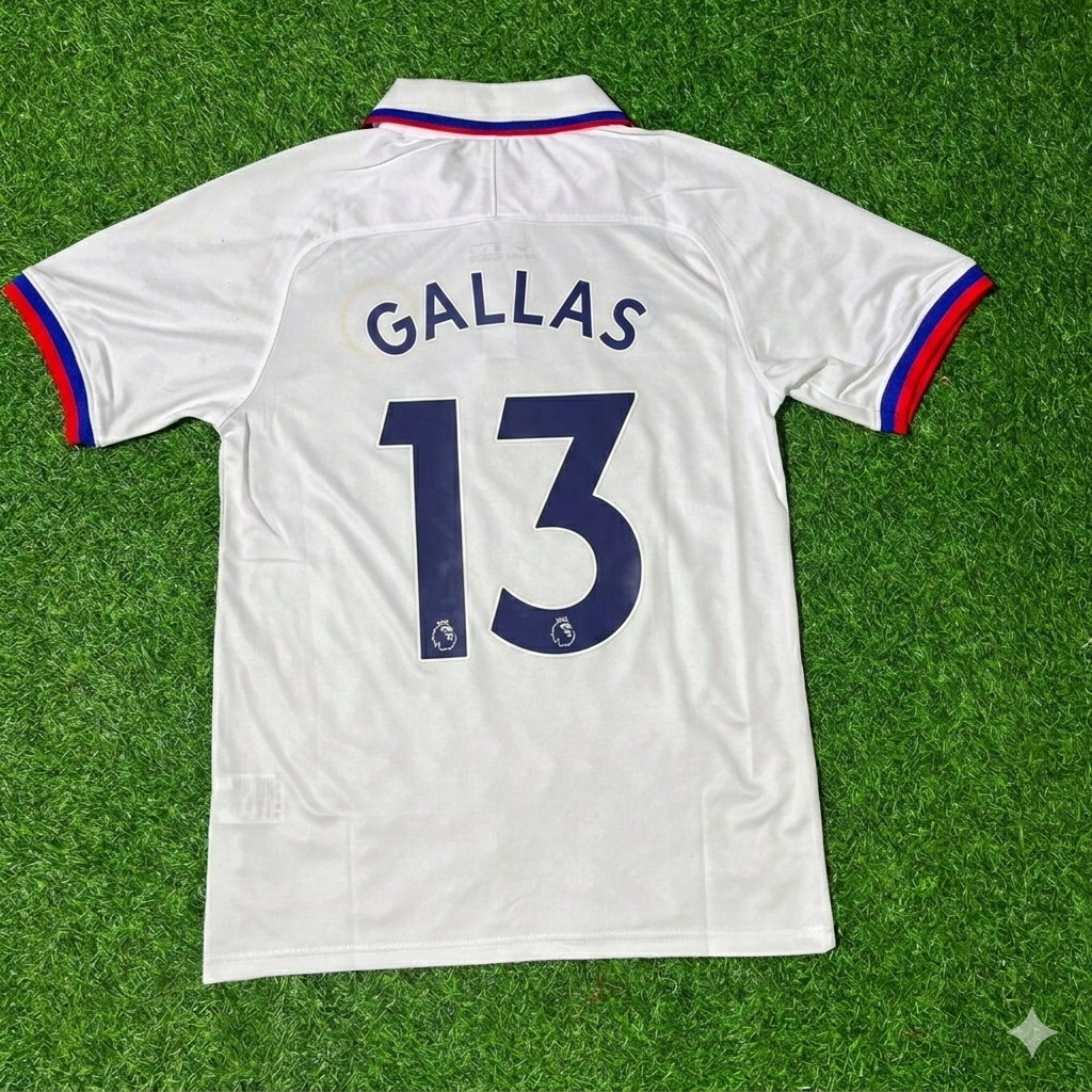 William Gallas Chelsea White Retro Football Jersey Kit