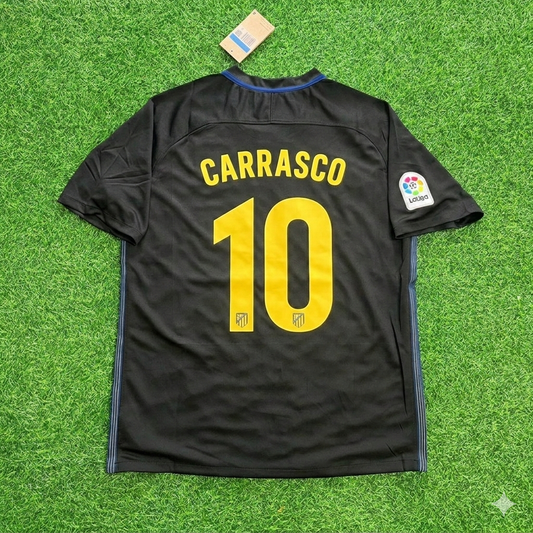 Yannick Carrasco 10 – Atletico Madrid 2016-17 Schwarzes Auswärtstrikot Retro Trikot Maillot